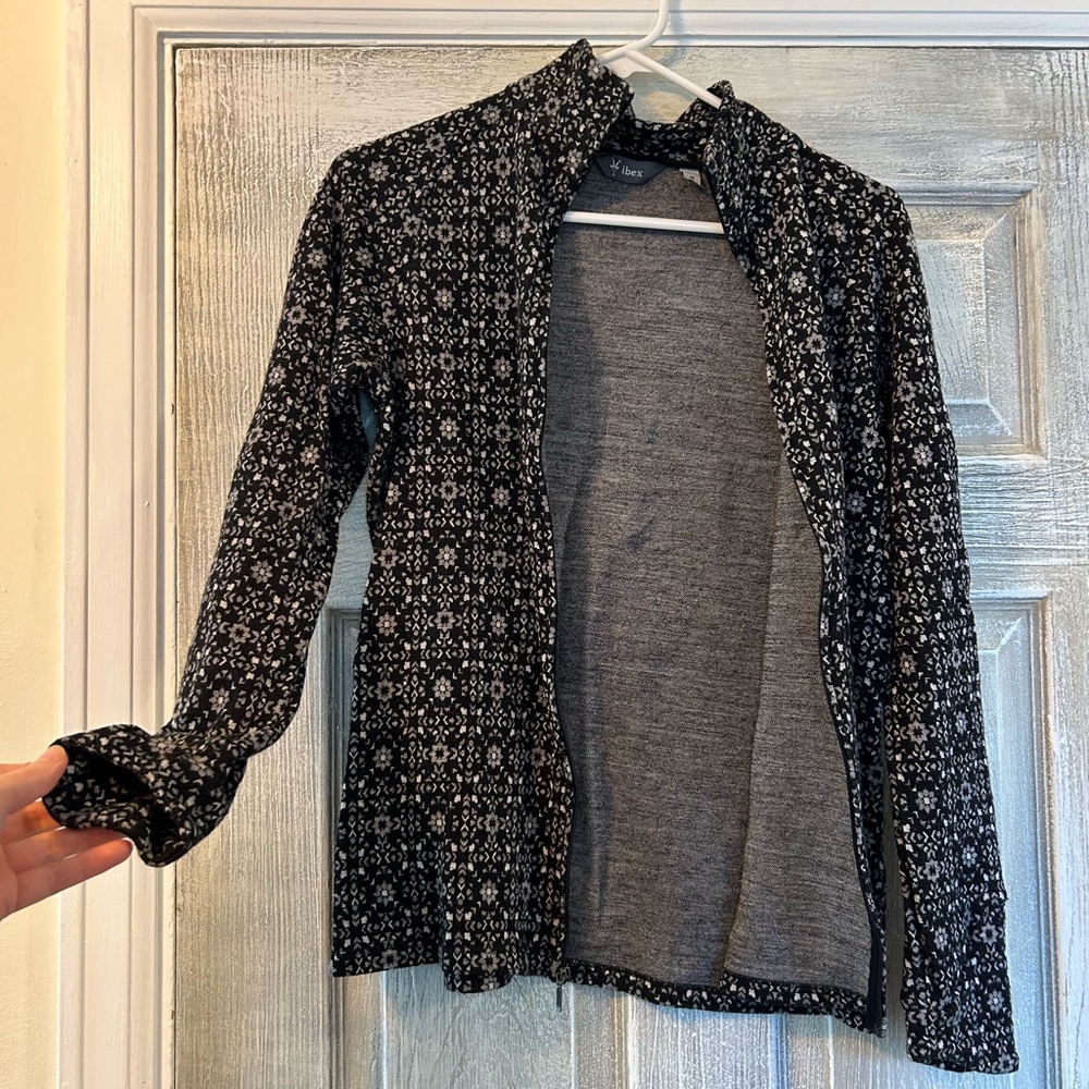 Ibex Merino Wool Full-Zip Mid-layer Sweater
